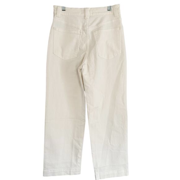 NWT Madewell Tile White The Perfect Vintage Wide Leg Crop Jeans Size 25 - Picture 5 of 11